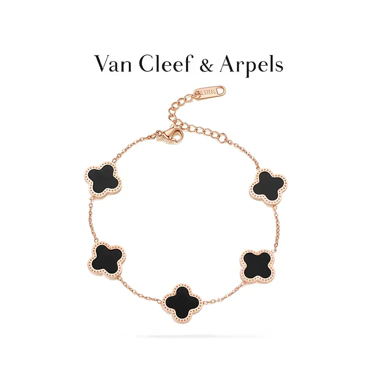 Brazalete con tr&eacute;bol de cuatro hojas de Van Cleef & Arpels【Free Shipping】