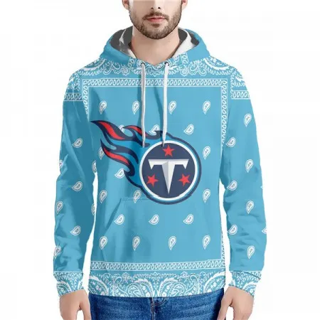 Men's Tennessee Titans Light Blue Pullover Hoodie 292U