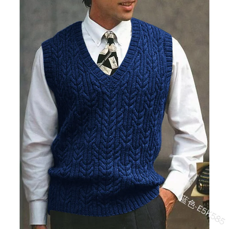 Men's sweater casual Vintage loose vest