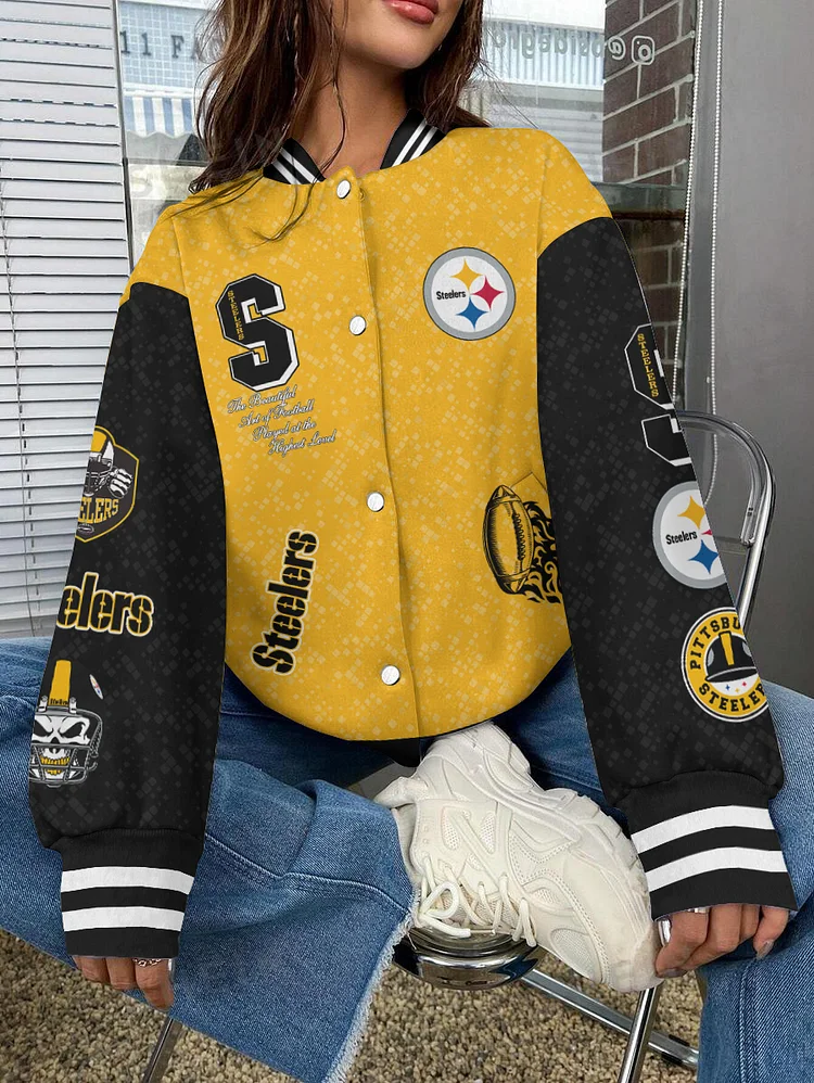 Pittsburgh Steelers  National Football League 2024 Make Your Mark Unisex Varsity Jacket