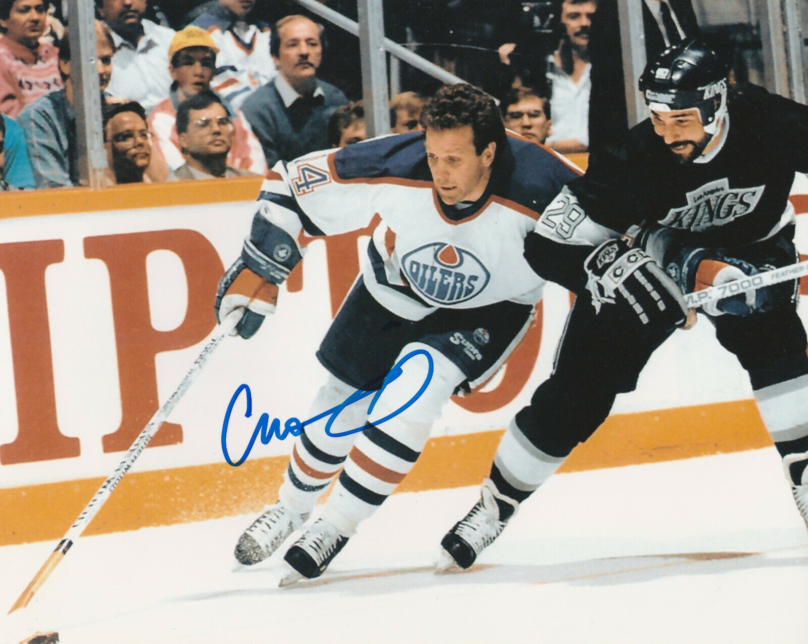 VINTAGE CRAIG MACTAVISH SIGNED EDMONTON OILERS 8x10 Photo Poster painting #2 Autograph