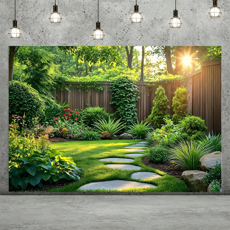Garden greenery backdrop