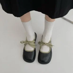 Brownm Brownm Girl Small Leather Shoes Women 2023 New Summer Mary Jane Women's Shoes With Skirt French Evening Single Shoes