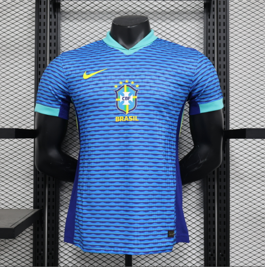 2024 Brazil Away Player Version Men's Football T-Shirt