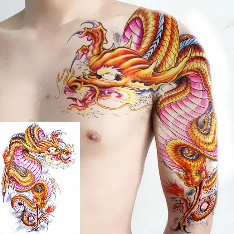 tatoos temporales for men shoulder tattoos dragon black large tattoo and body art sticker boys tattoo tribal designs mens decals