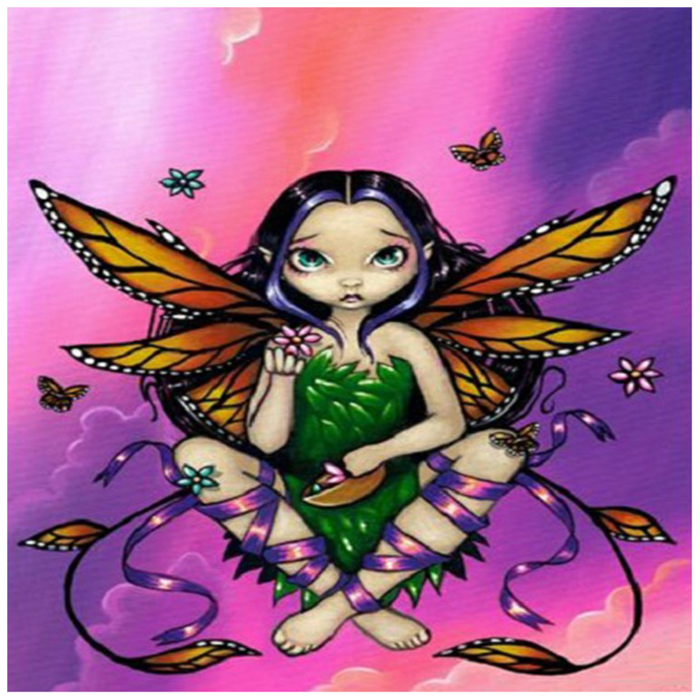 

Flower Fairy - Round Drill Diamond Painting - 40*40CM, 501 Original