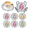 6pcs Easter DIY Diamond Painting Waterproof Coasters