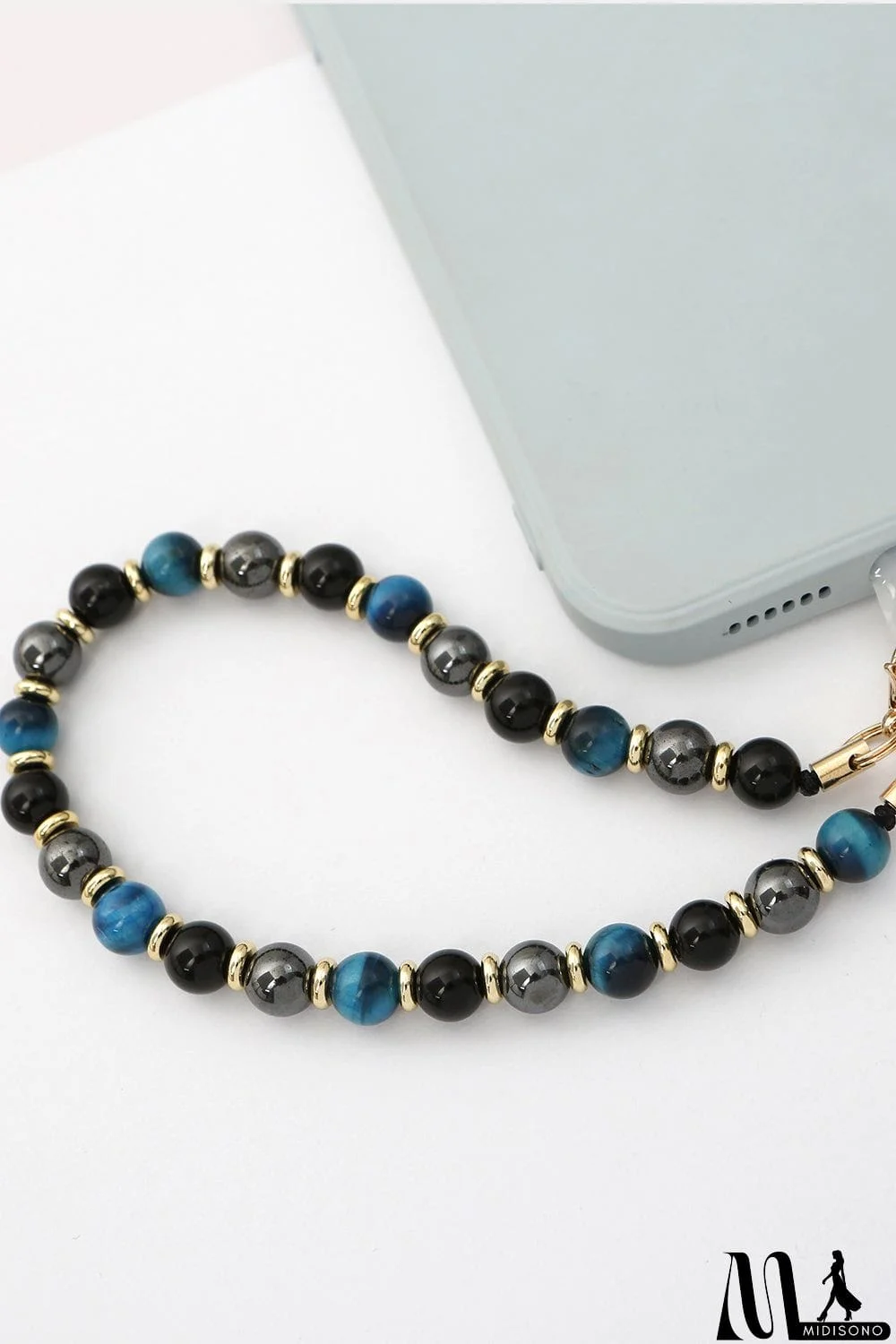 MidiSono - Natural Stone Beads Key Chain