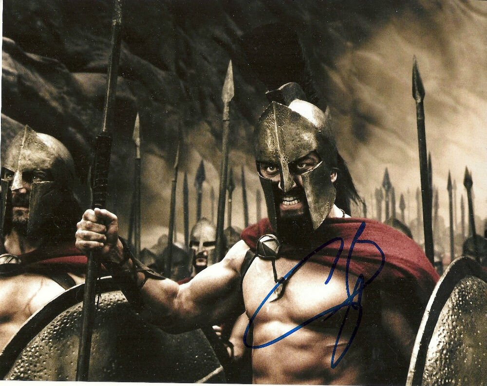 GERARD BUTLER 300 KING LEONIDAS SIGNED 8X10 PICTURE *PROOF 1