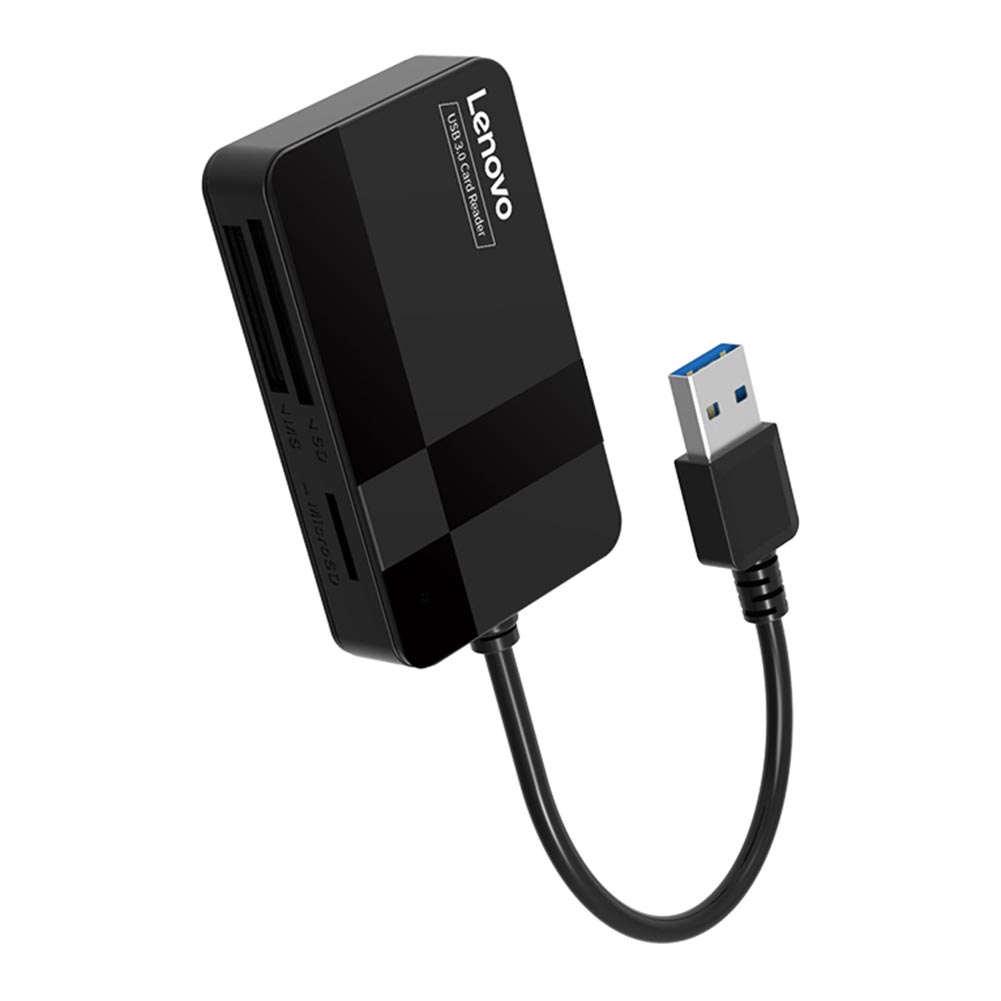 

Lenovo D302 USB 3.0 Card Reader 4 in 1 TF CF MS Secure Digital Card Reader, 501 Original