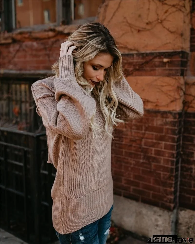 Backless Bow Knot Sweater