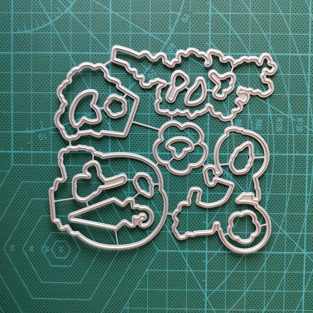 2020 New Arrival Irregular Gift Cat Fish Frame DIY Scrapbooking Stamps Craft Embossing Die Cut Making Stencil Template