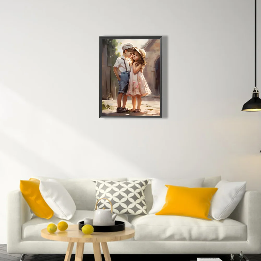 Diamond Painting - Full Square Drill - Valentines Day Couple(Canvas|35*45cm)