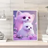Diamond Painting-DIY Full Round Drill Lovely Pink Fox