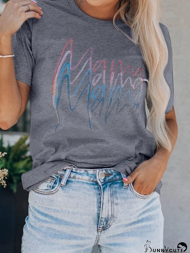 Quadruple Shadows Gray Mama Graphic T-Shirt