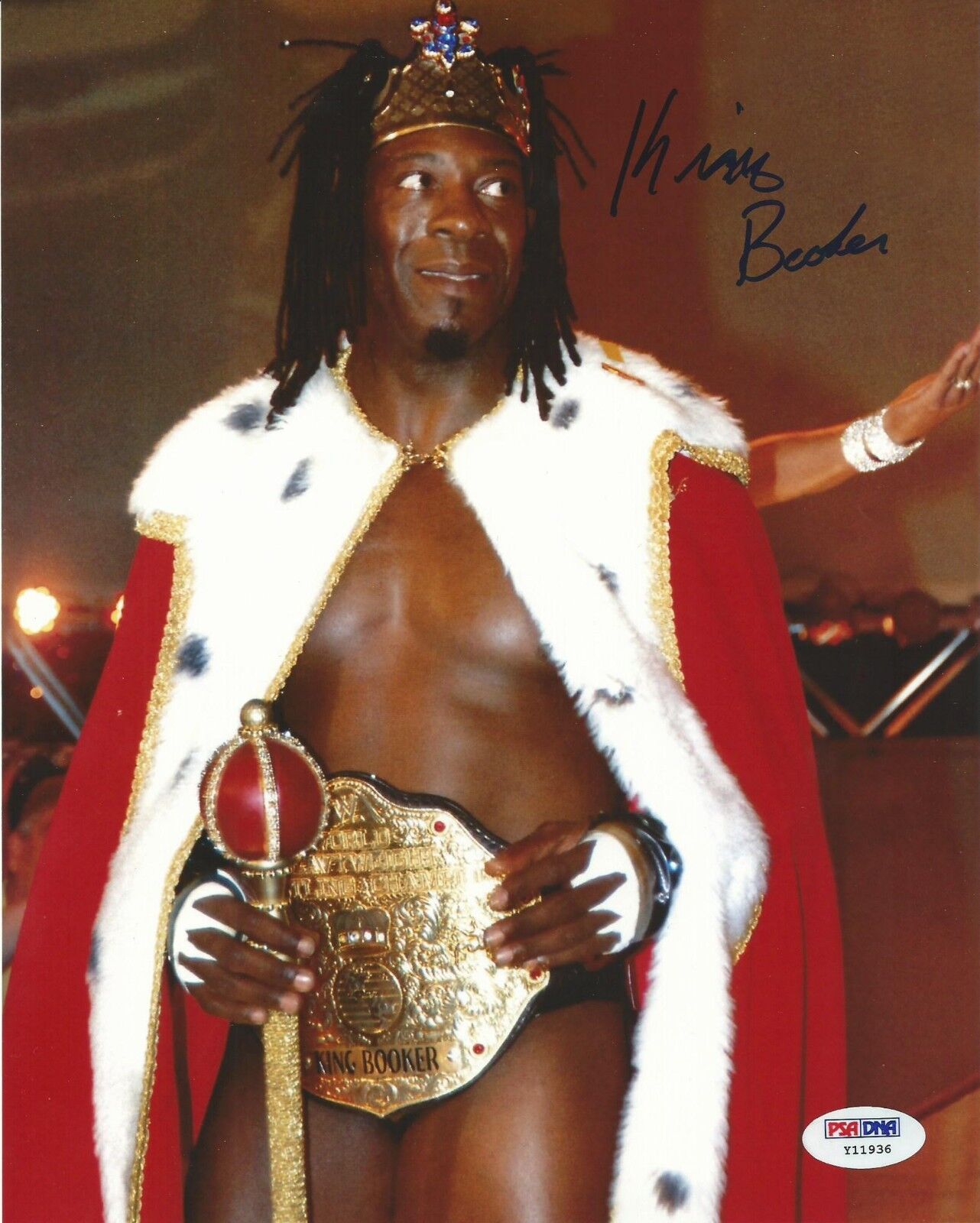 Booker T Signed WWE 8x10 Photo Poster painting PSA/DNA COA Picture Autograph King of the Ring