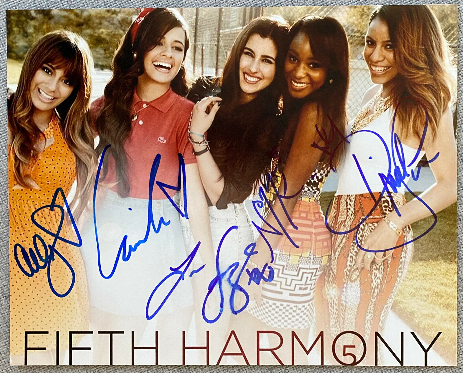 Fifth Harmony Signed IP 8x10 Color Photo Poster painting - Authentic, Camila Cabello, Normani