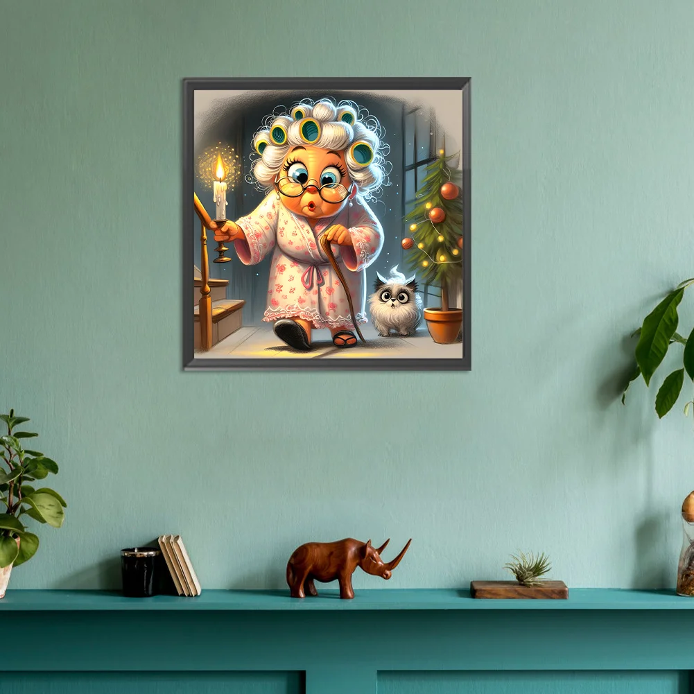 Diamond Painting - Full Round Drill - Grandma(Canvas|30*30cm)