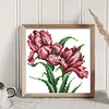 Orchid - 14CT Stamped Cross Stitch 17*17cm/6.69*6.69in(Brand)