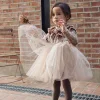 Kid Baby Girls Velvet Party Princess Autumn Ruffle Dresses