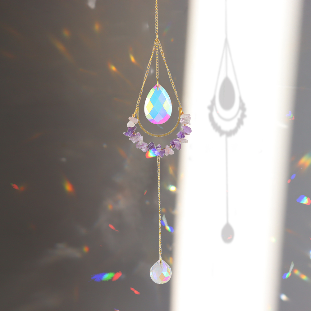 

Light Trapping (Purple) - Art Crystal Suncatcher, 501 Original