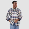 Men's Flannel Shirt Jacket Long Sleeve Quilted Lined Plaid Coat Button Down Thick Outwear for Winter