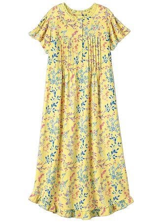 Embroidered Knit Nightgown
