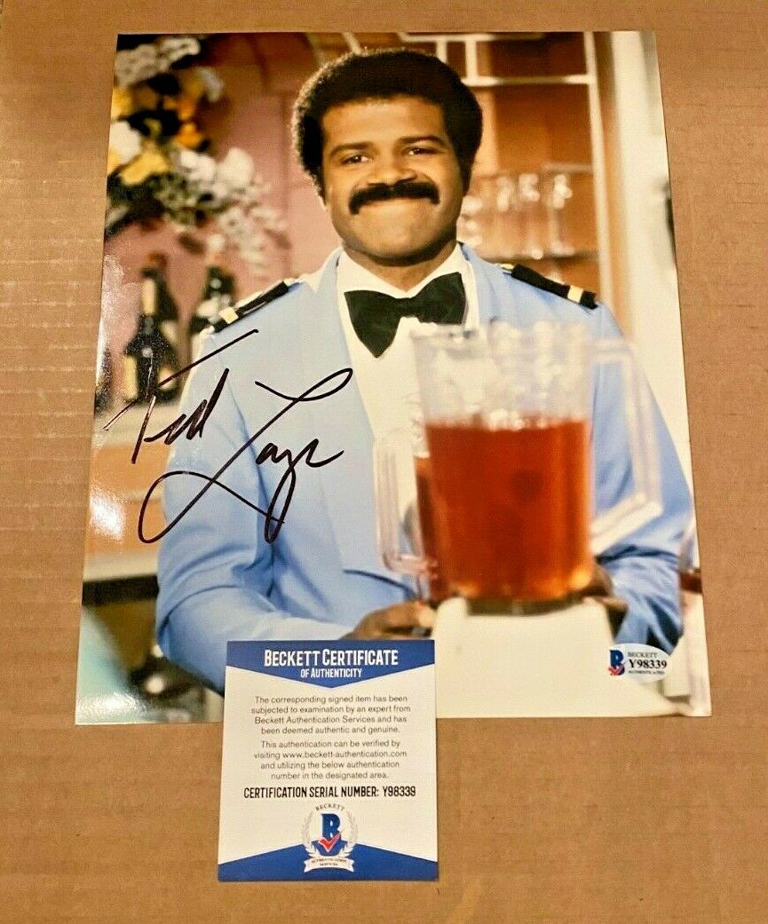 TED LANGE SIGNED LOVE BOAT 8X10 Photo Poster painting BECKETT CERTIFIED #2