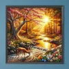 Sunset Woods - Rundbohrer Diamantmalerei - 40*40cm