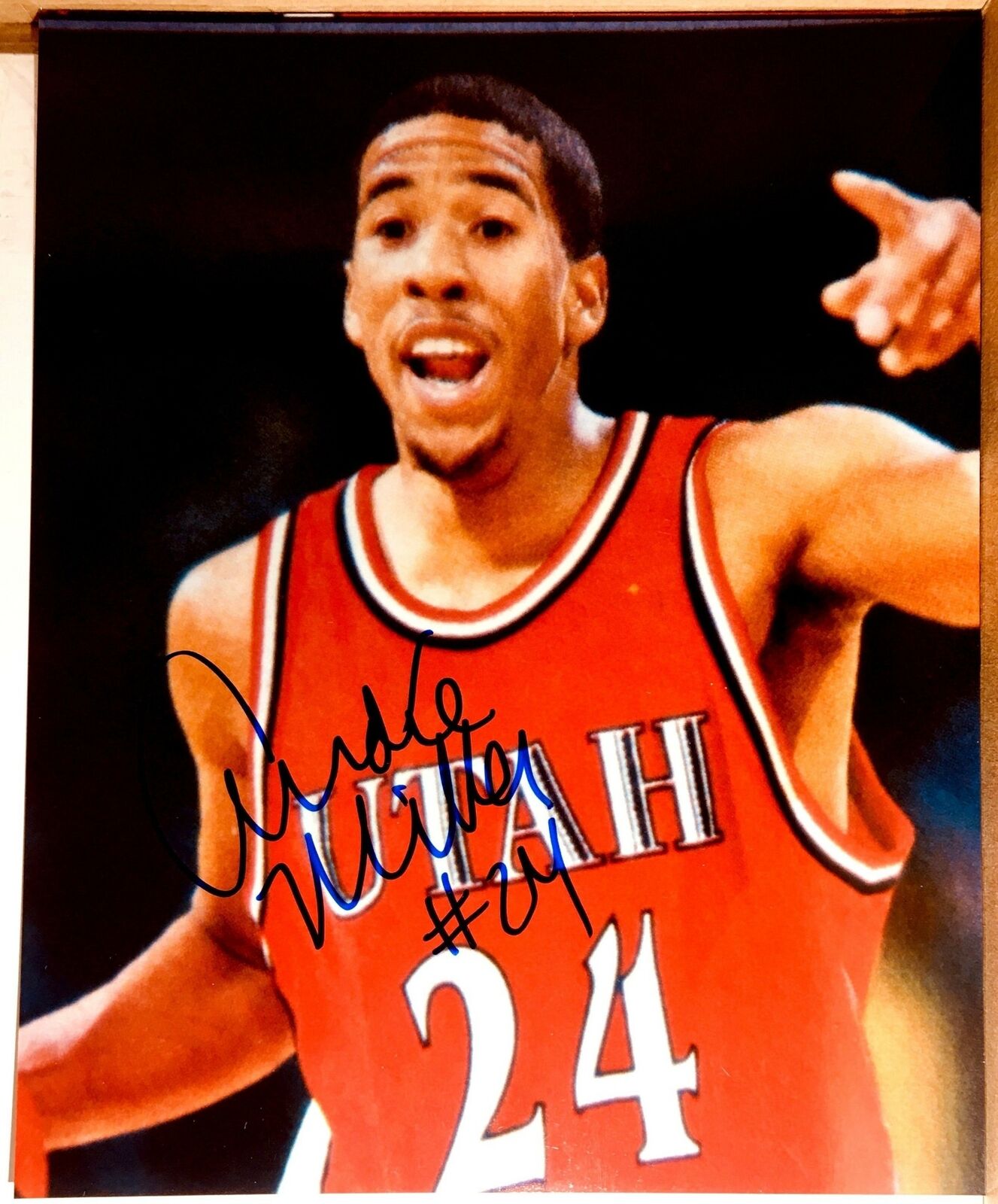 Andre Miller Signed 8x10 Photo Poster painting Nuggets Cavaliers Clippers Utah Utes Autograph