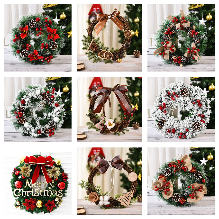 Christmas Wreaths - Festival Decor for Doors Windows Docoration