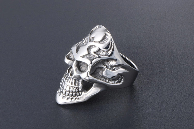 IG Style Retro Punk Skull 304 Stainless Steel Polishing Halloween Men’s Rings