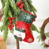 Christmas gift bag candy bag Santa Claus socks decoration Christmas tree pendant