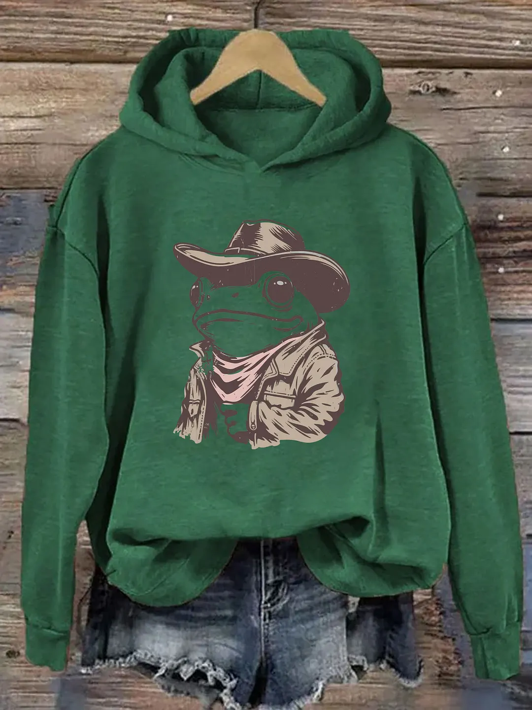 Cowboy Frog Hoodie