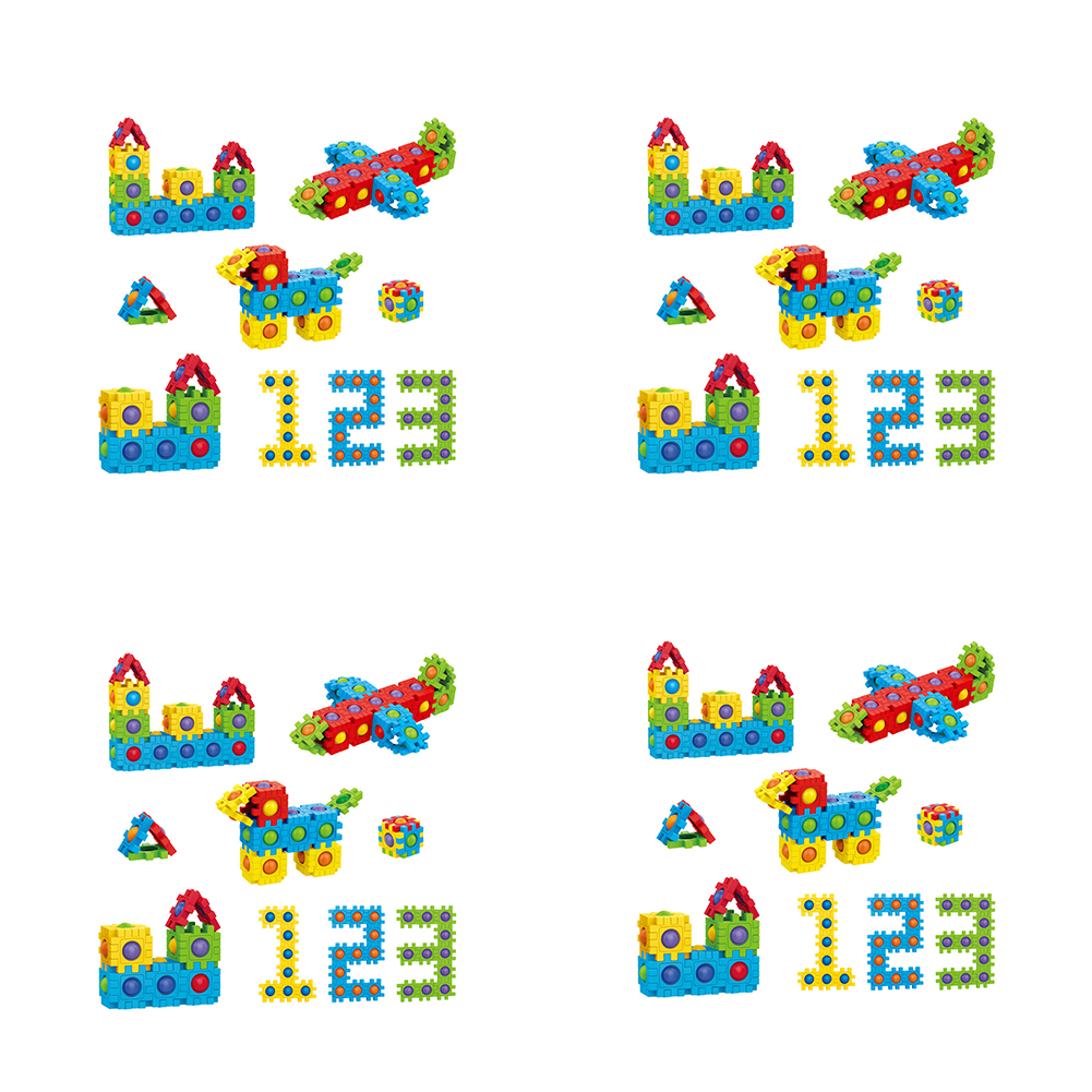 

Pressure Relief Press Bubble Building Block Child Adult Family Sensory Toy, 501 Original