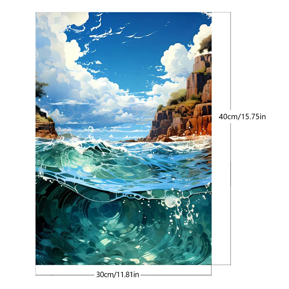 DIY Paint By Number 30*40cm - Ocean