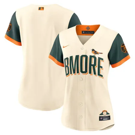 Women's Baltimore Orioles Nike Natural 2026 City Connect Stadium Jersey VQ6C