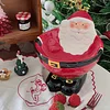 Ceramic Decorative Belly Bowl Santa Design /Ceramic Santa Candy Bowl /Christmas Gift Bowl