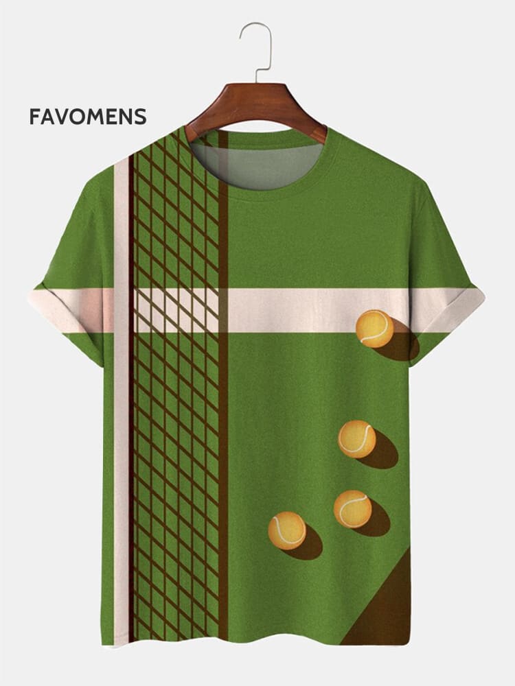 Sports Tennis T-Shirt Multicolor / S