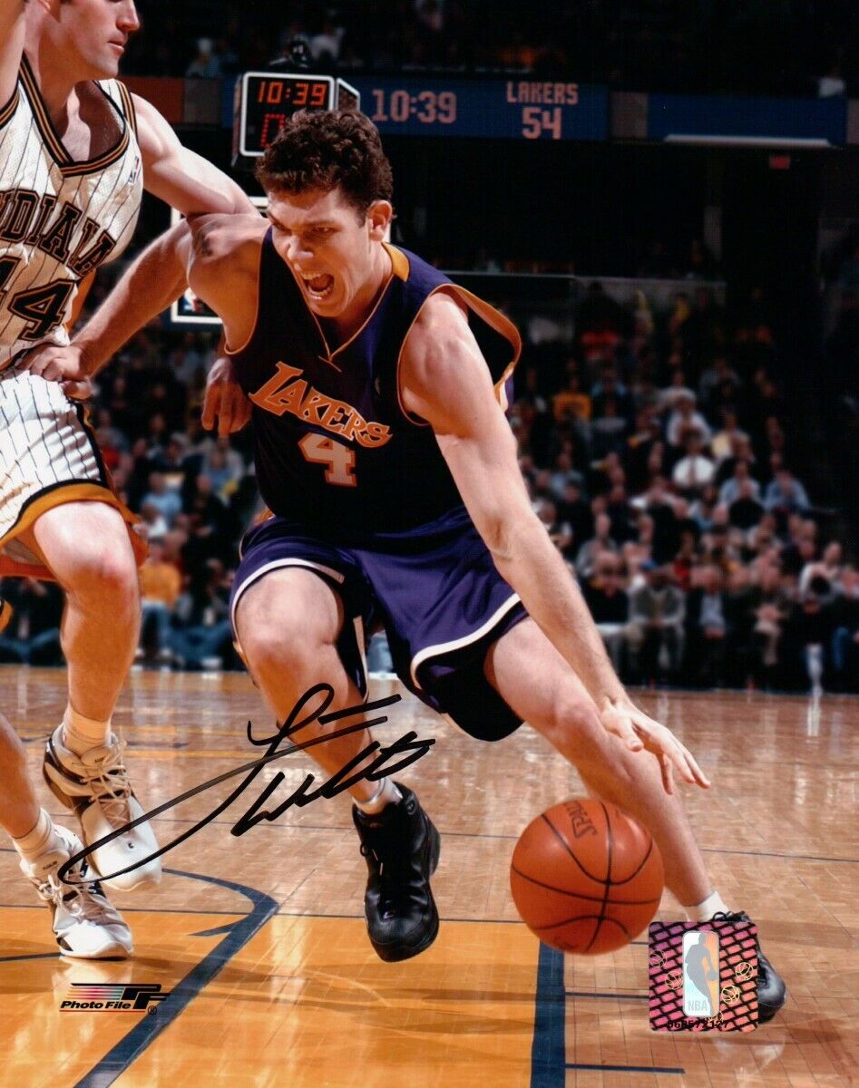 Luke Walton Signed Autographed 8X10 Photo Poster painting LA Lakers Road vs. Pacers Mid w/COA