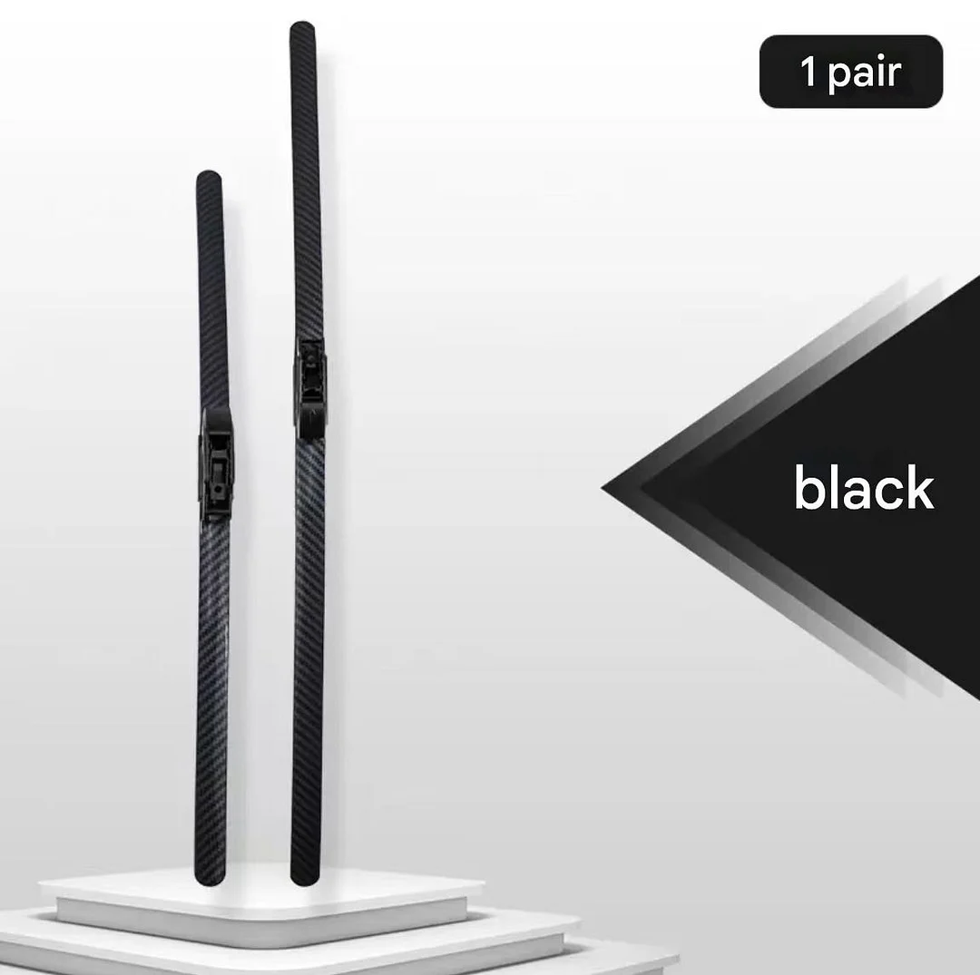 Automotive carbon fiber colored windshield wipers (2 pieces)