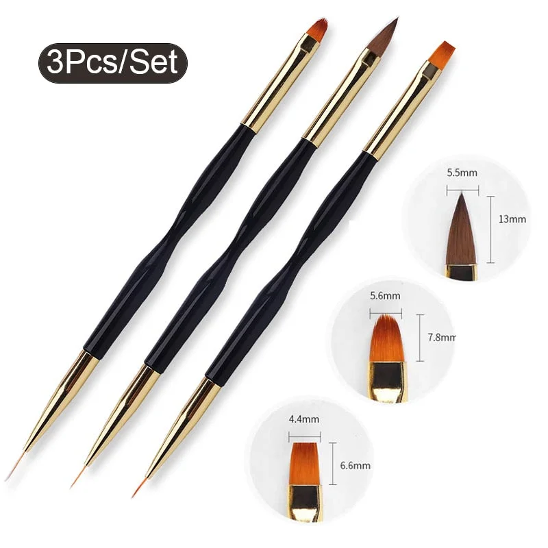 3/5/7/10PCS Multi-Styles Nail Wood Sticks Nail Dotting Pen Nail Brush Kits Nail Art Rhinestones Gems Picking Pen Nail Art Tools-Nail Inspo