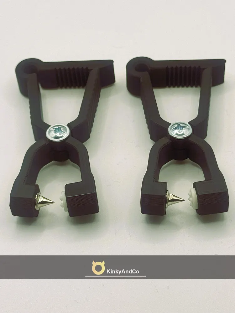 pornhint Pornhint Black Devils Spike - Ultra Sharp Nipple Clamps (Pair) BDSM Fetish sex toy saint andrews cross bdsm