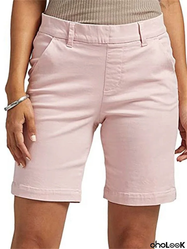 Women's Leisure Slim Fit Stretchy Summer Shorts