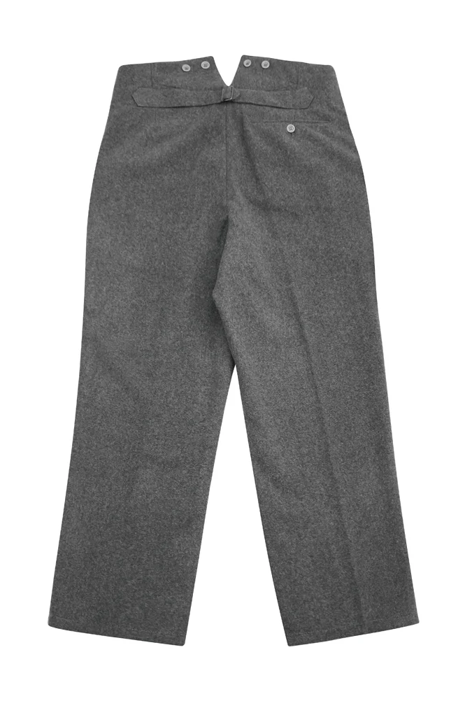   Elite German Stone Grey Wool Trousers German-Uniform