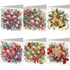(US Only)6PCS DIY Christmas Diamond Art Greeting Cards Congratulations Cards & Gifts