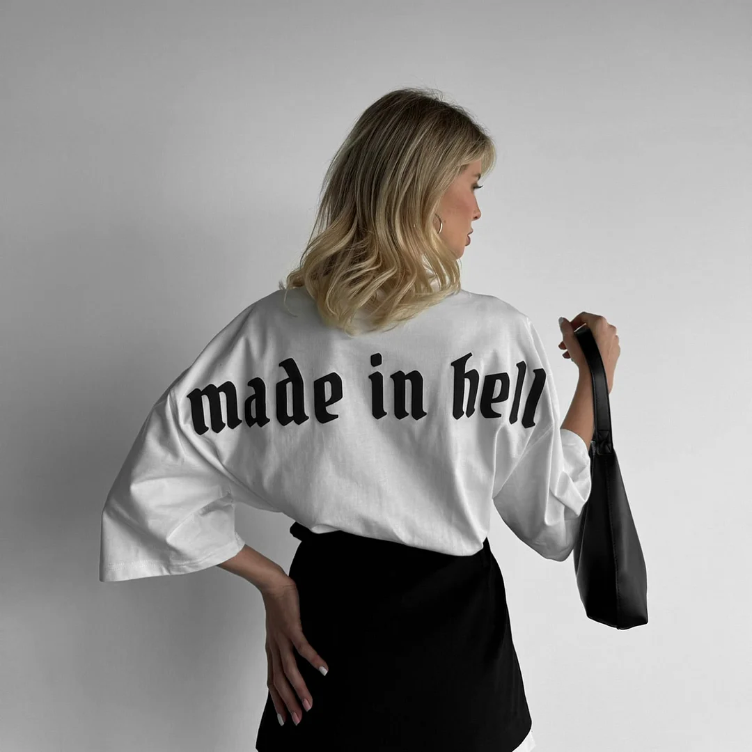 Unisex Casual Made In Hell T-shirt
