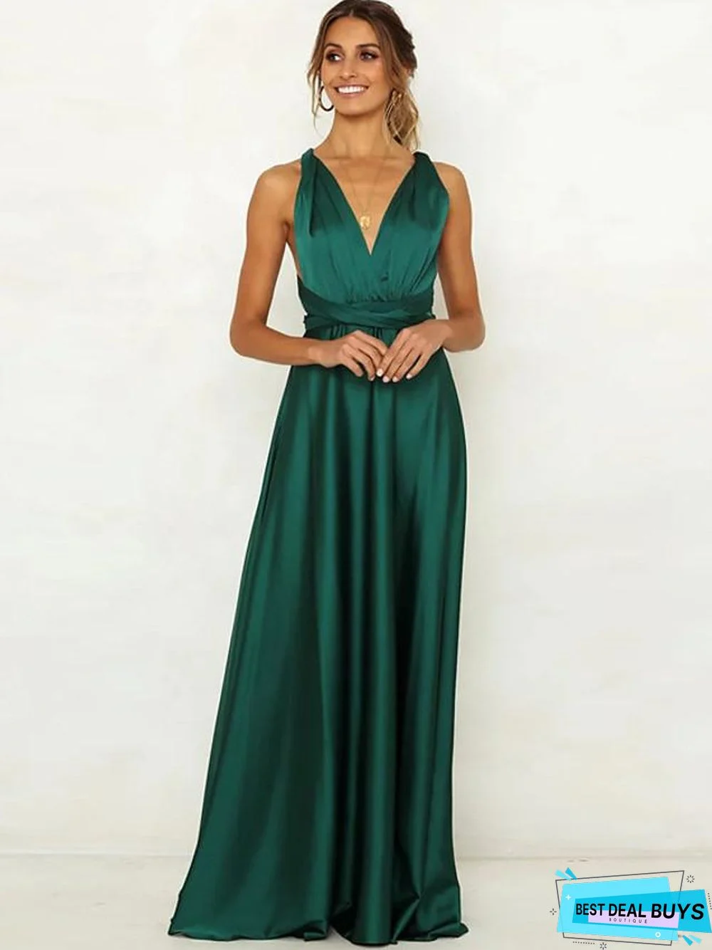 Women's Sheath Dress Maxi long Dress Sleeveless Solid Color Backless Summer Hot Sexy Blushing Pink Green