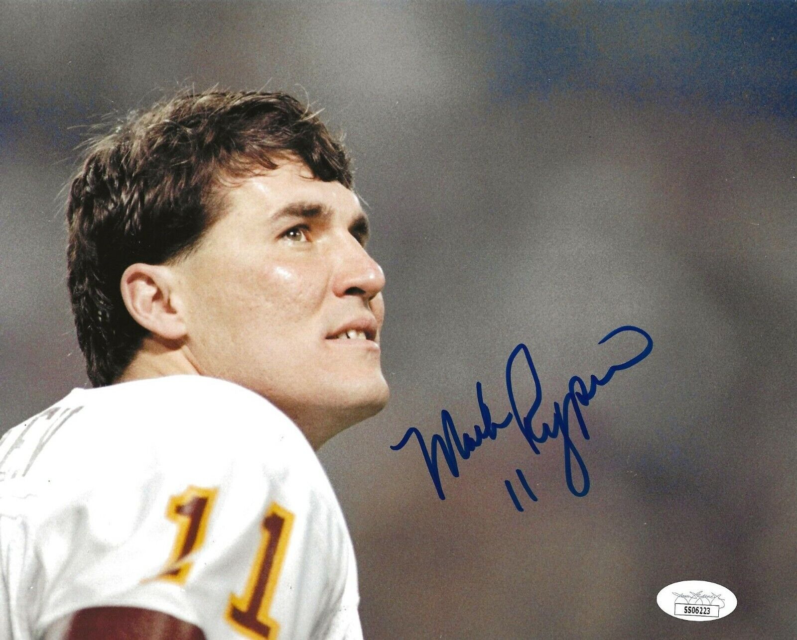 Mark Rypien signed Washington Redskins 8x10 Photo Poster painting autographed JSA