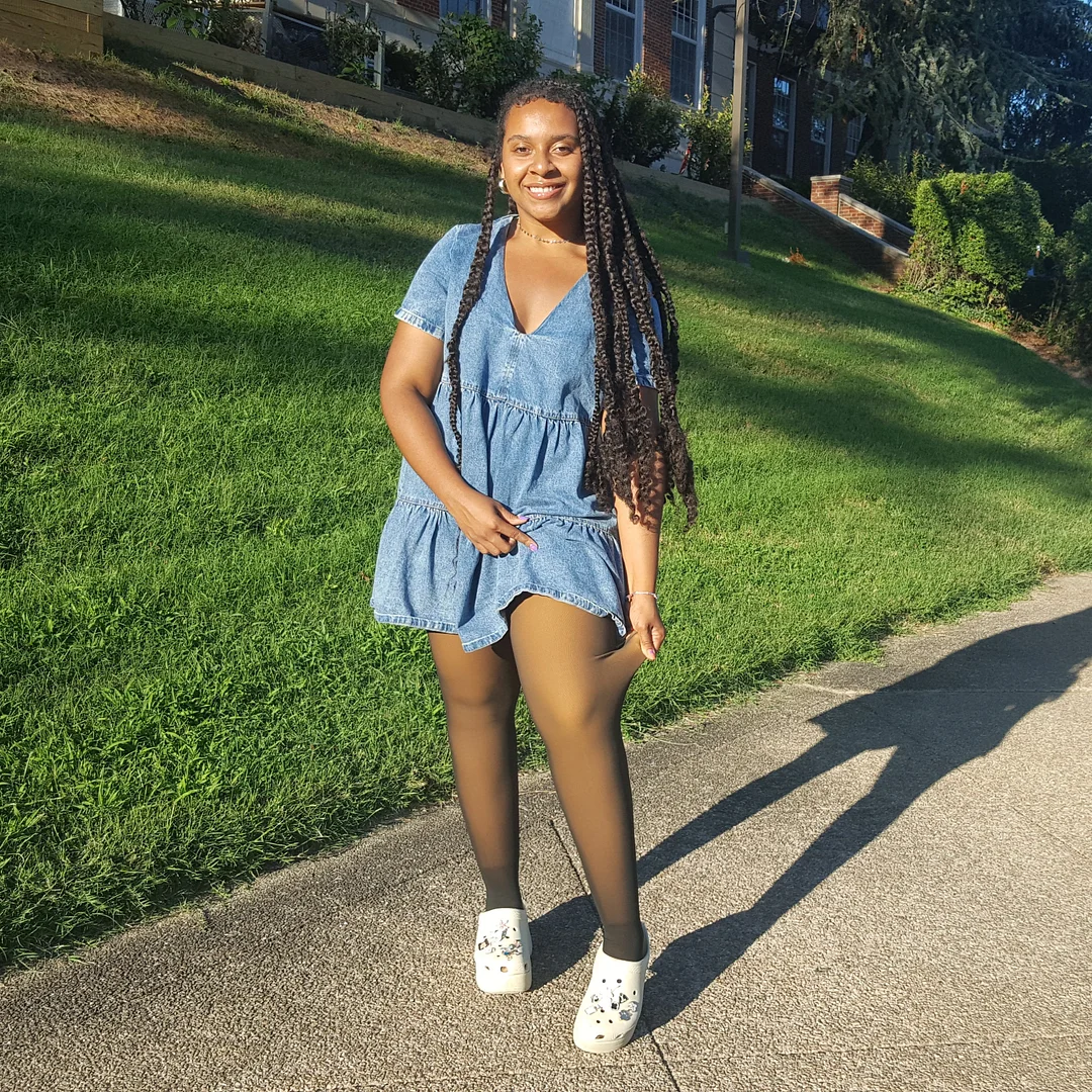 Melanin Fleece Tights &ndash; Sheer Black Effect